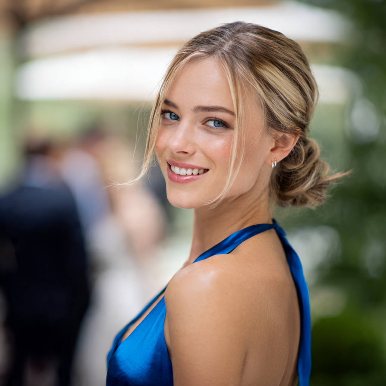 Wedding Bridesmaid Hair: 14 Beautiful & Practical Style Ideas 11 an attractive bridesmaid having slicked back low b