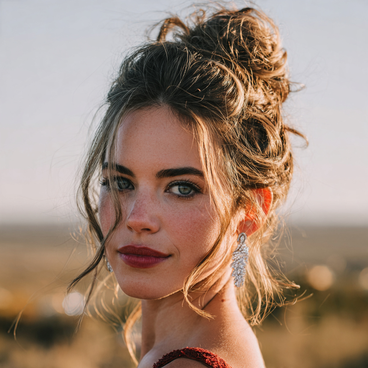 14 Romantic Wedding Hair to Make Your Day Most Memorable 7 an attractive woman having romantic wedding messy