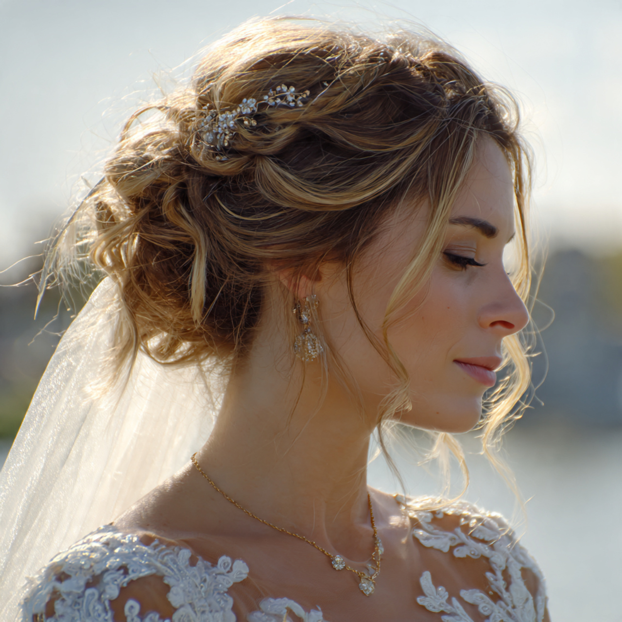 Wedding Hairstyles with Veil: 14 Stunning Bridal Hair Ideas for Every Bride 12 an attractive woman having wedding hair boho loose