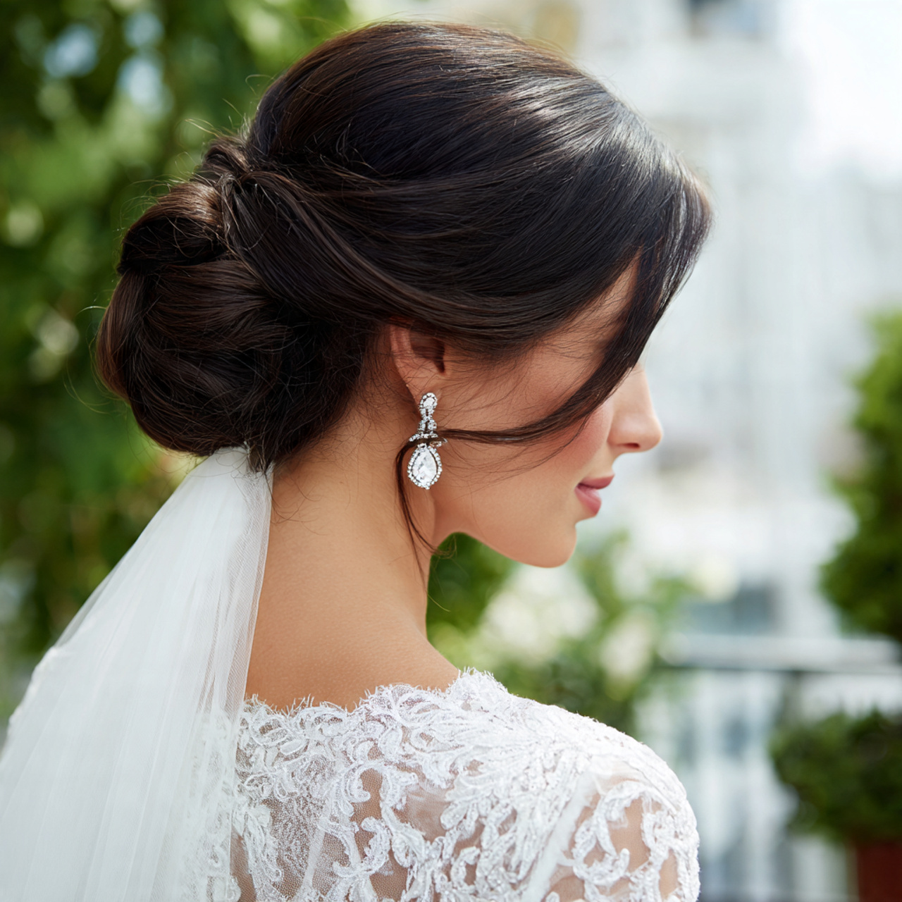 Wedding Hairstyles with Veil: 14 Stunning Bridal Hair Ideas for Every Bride 1 an attractive woman having wedding hair classic lo