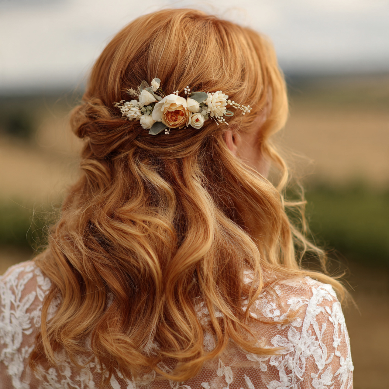 Boho Wedding Hair Ideas for Brides | 13 Soft & Natural Bridal Styles 1 an attractive women having boho wedding hair loose