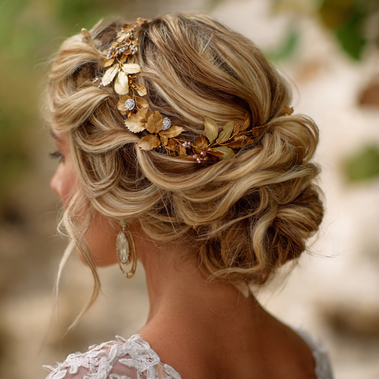 Boho Wedding Hair Ideas for Brides | 13 Soft & Natural Bridal Styles 7 an attractive women having boho wedding hair low t