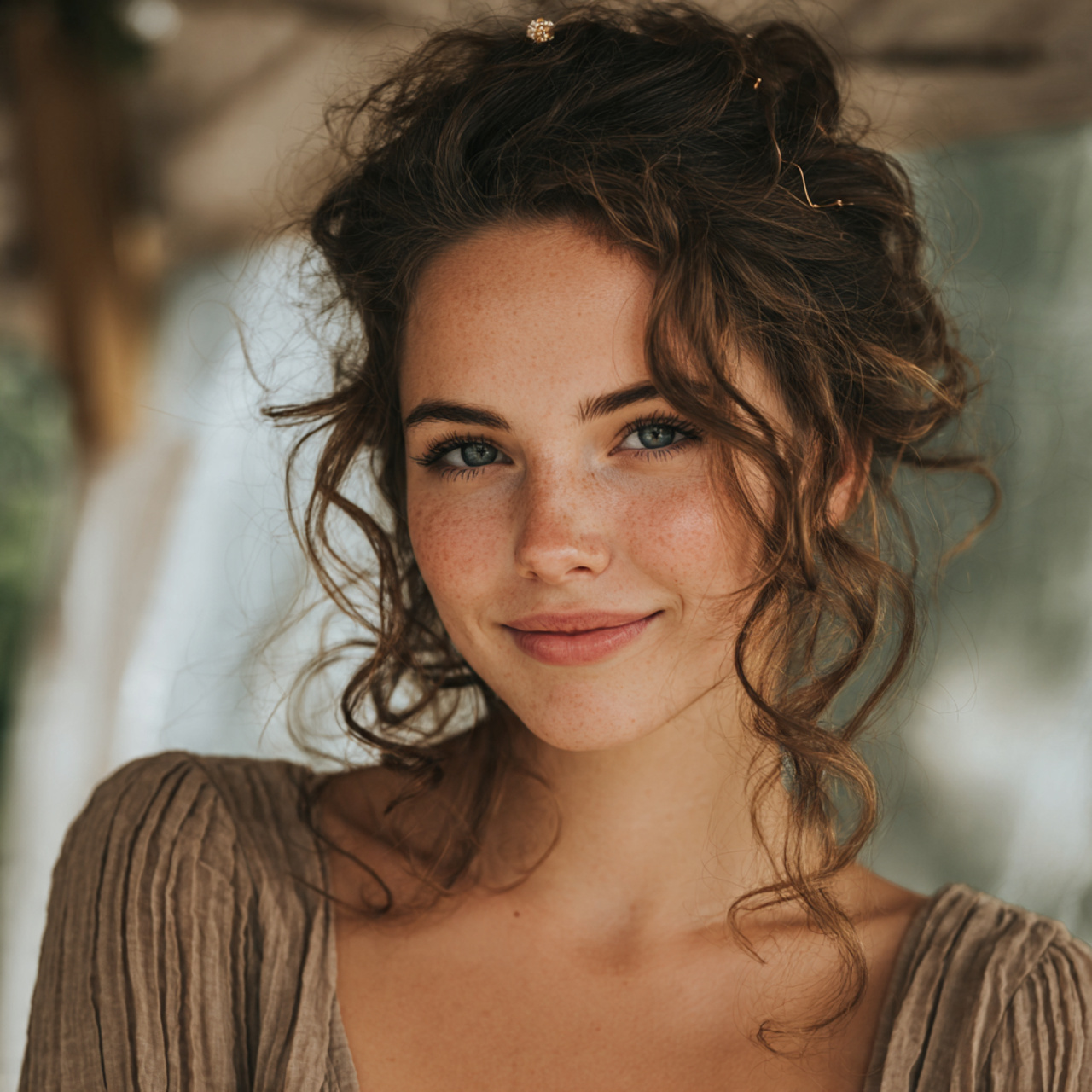 Boho Wedding Hair Ideas for Brides | 13 Soft & Natural Bridal Styles 10 an attractive women having boho wedding hair natur