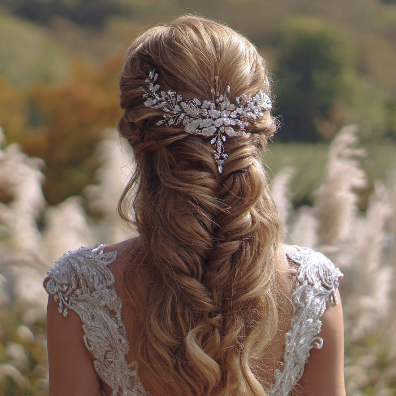 Boho Wedding Hair Ideas for Brides | 13 Soft & Natural Bridal Styles 13 an attractive women having boho wedding hair open