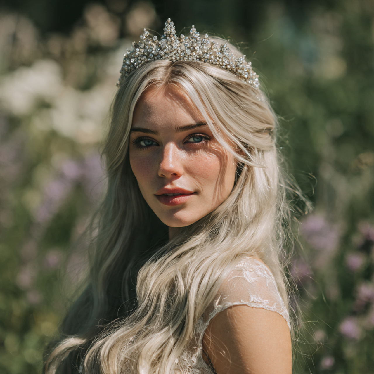an attractive women having straight wedding hair s 2