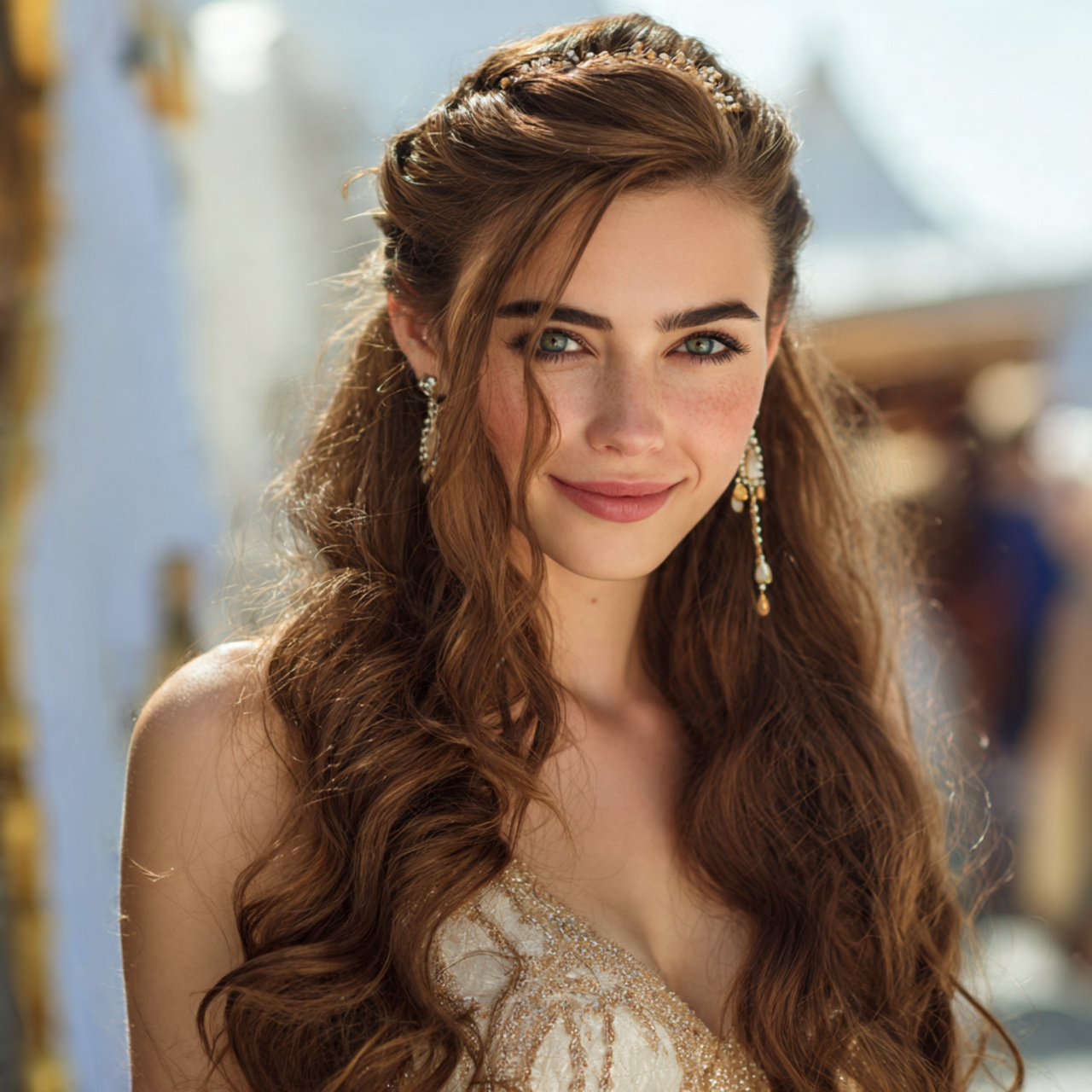 Wedding Hair Down: 13 Beautiful Style Ideas for a Natural Bridal Look 9 an attractive women having subtle volume at crown