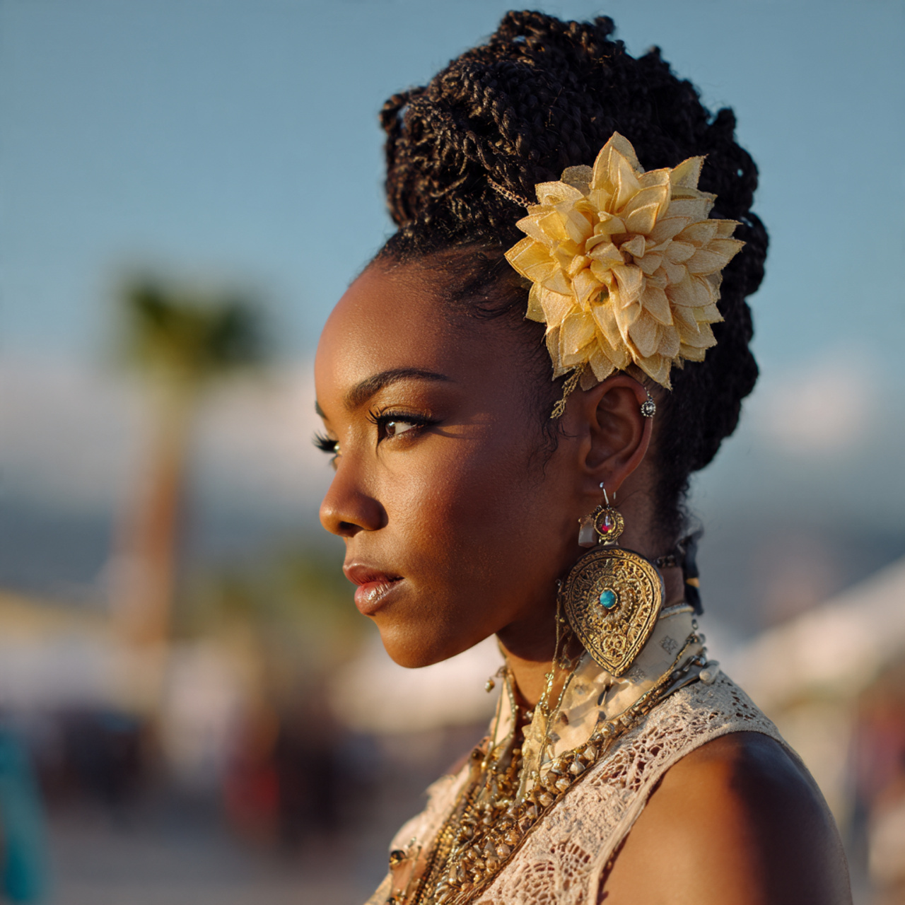 Wedding Hairstyles for Curly Hair: 14 Superb Bridal Looks 5 an attractive women having wedding hair accessoriz