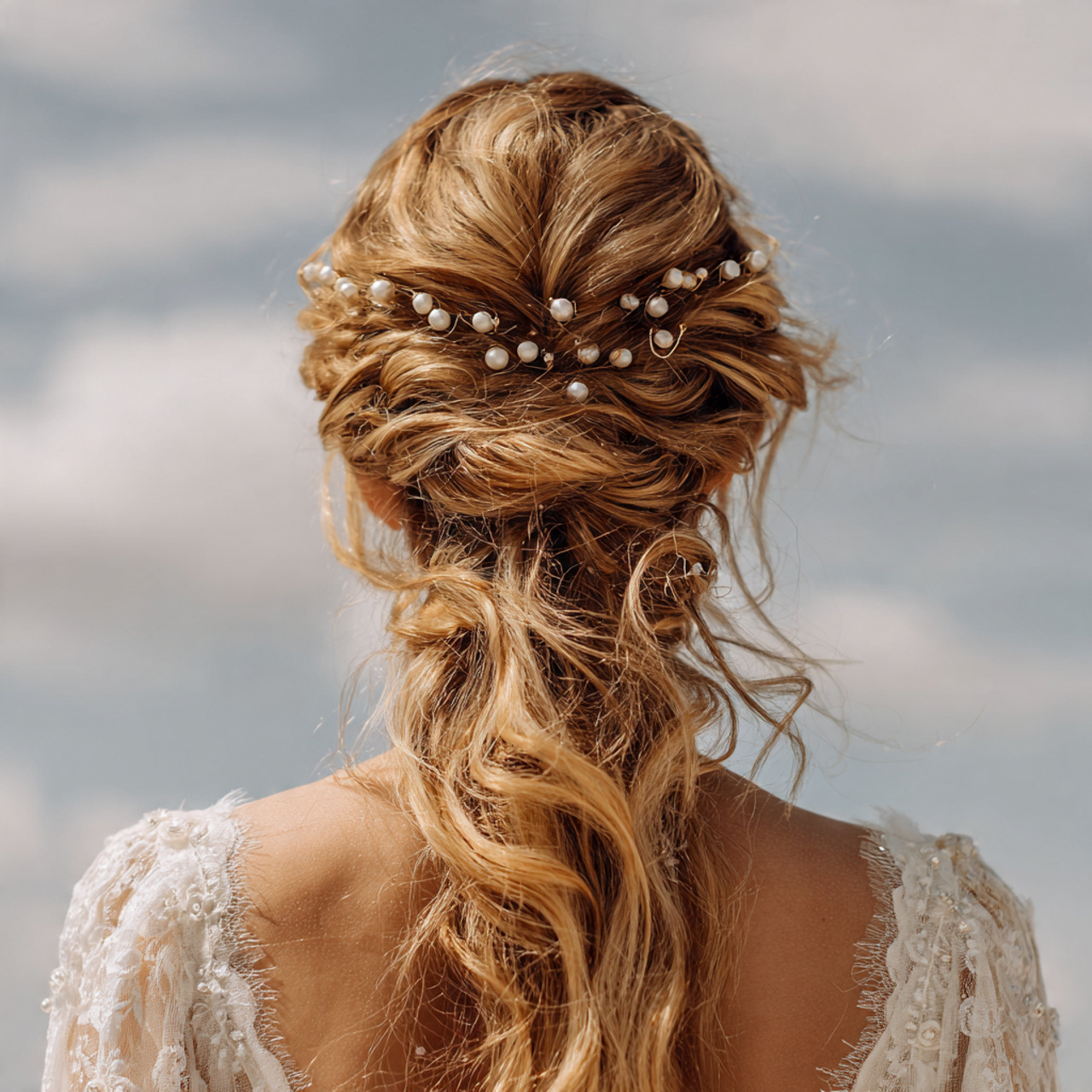 Wedding Hair Down: 13 Beautiful Style Ideas for a Natural Bridal Look 12 an attractive women having wedding hair down with