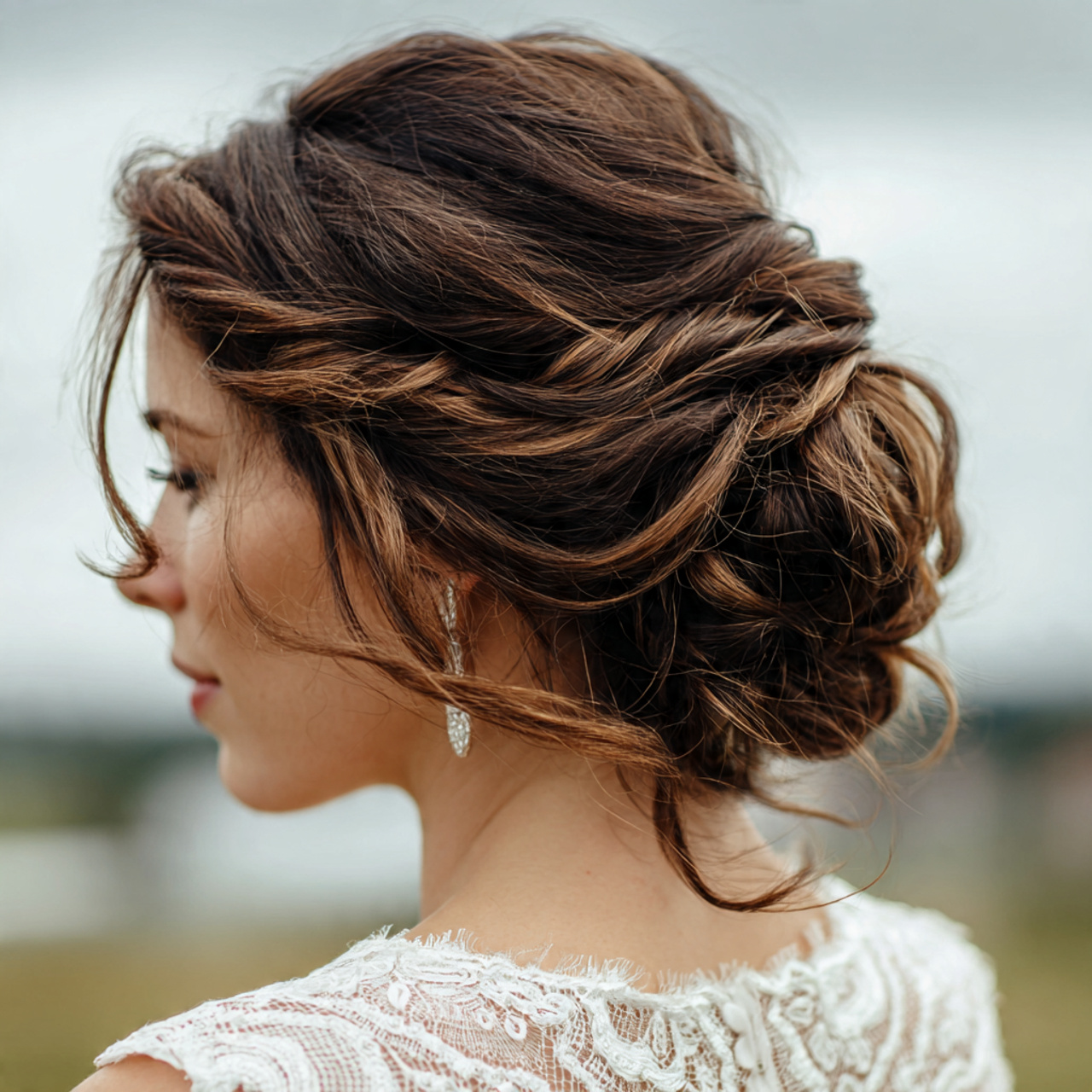 Simple Wedding Hairstyles: 10 Easy & Elegant Bridal Hair Ideas 9 an attractive women having wedding hair low twiste 1