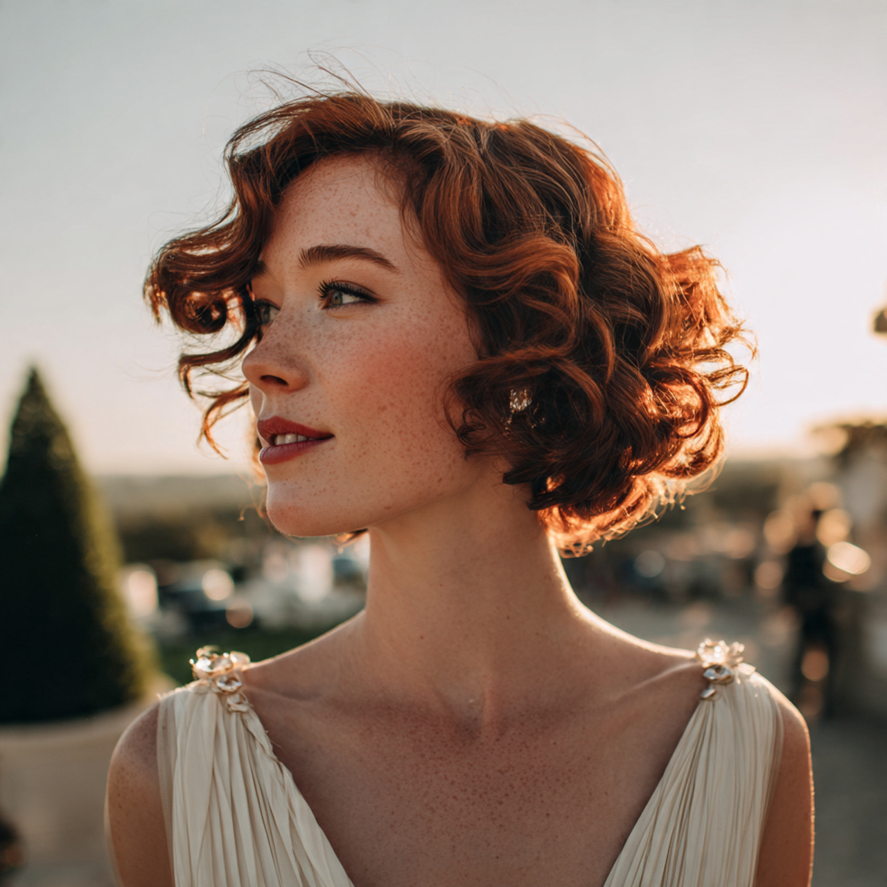 Wedding Hairstyles for Curly Hair: 14 Superb Bridal Looks 10 an attractive women having wedding hair retro insp