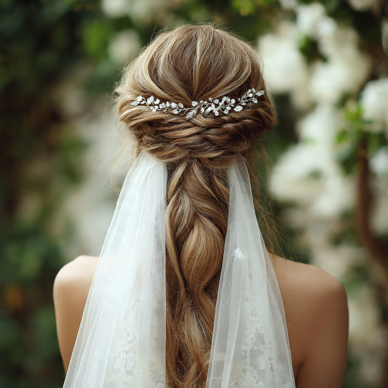 an attractive and good looking bridal with twisted