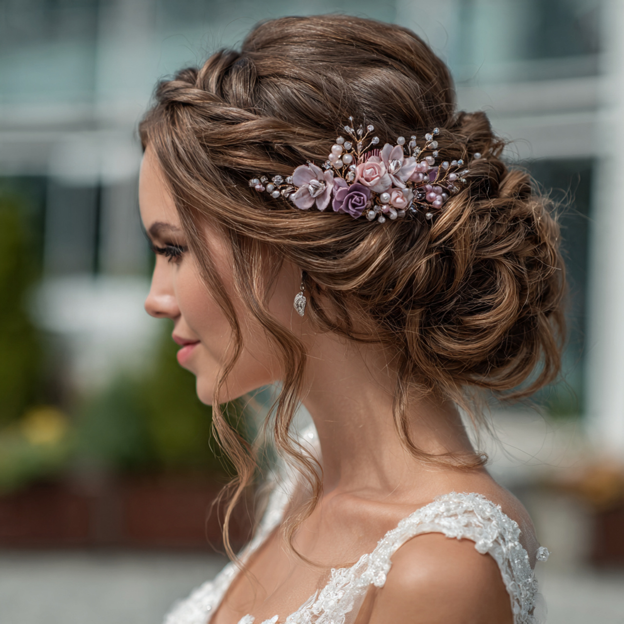 an attractive and good looking bride with the 1