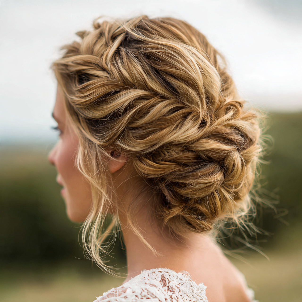 Wedding Updos for Medium Hair: 12 Elegant & Practical Styles 4 an attractive and good looking women with messy
