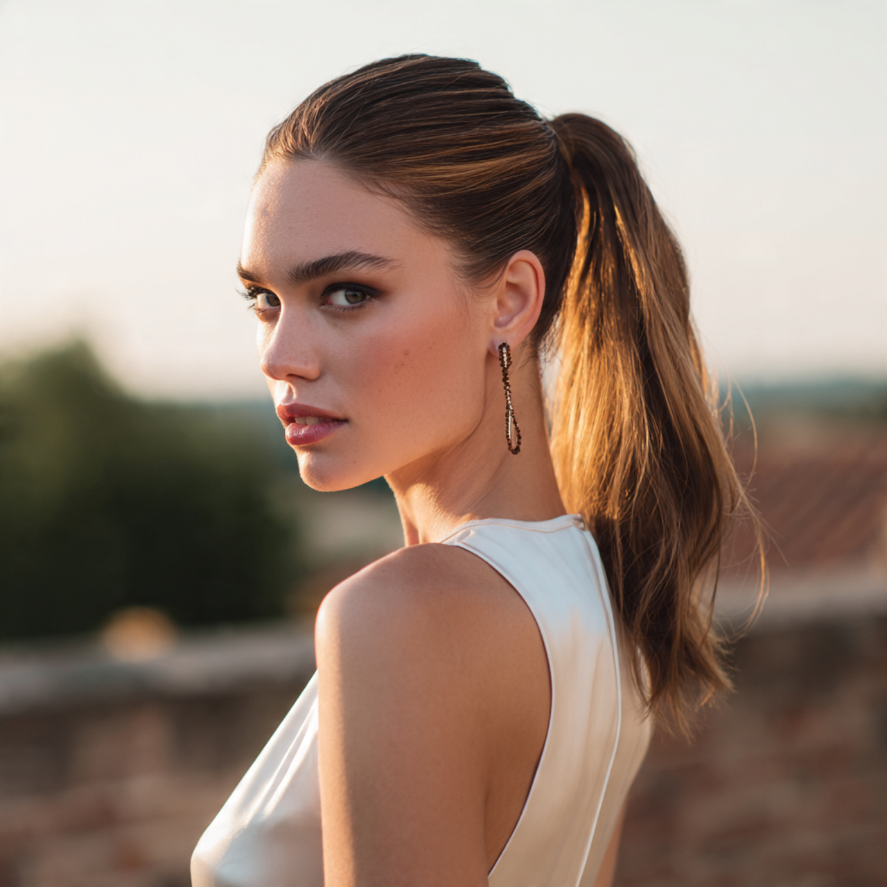 an attractive and good looking women with modern