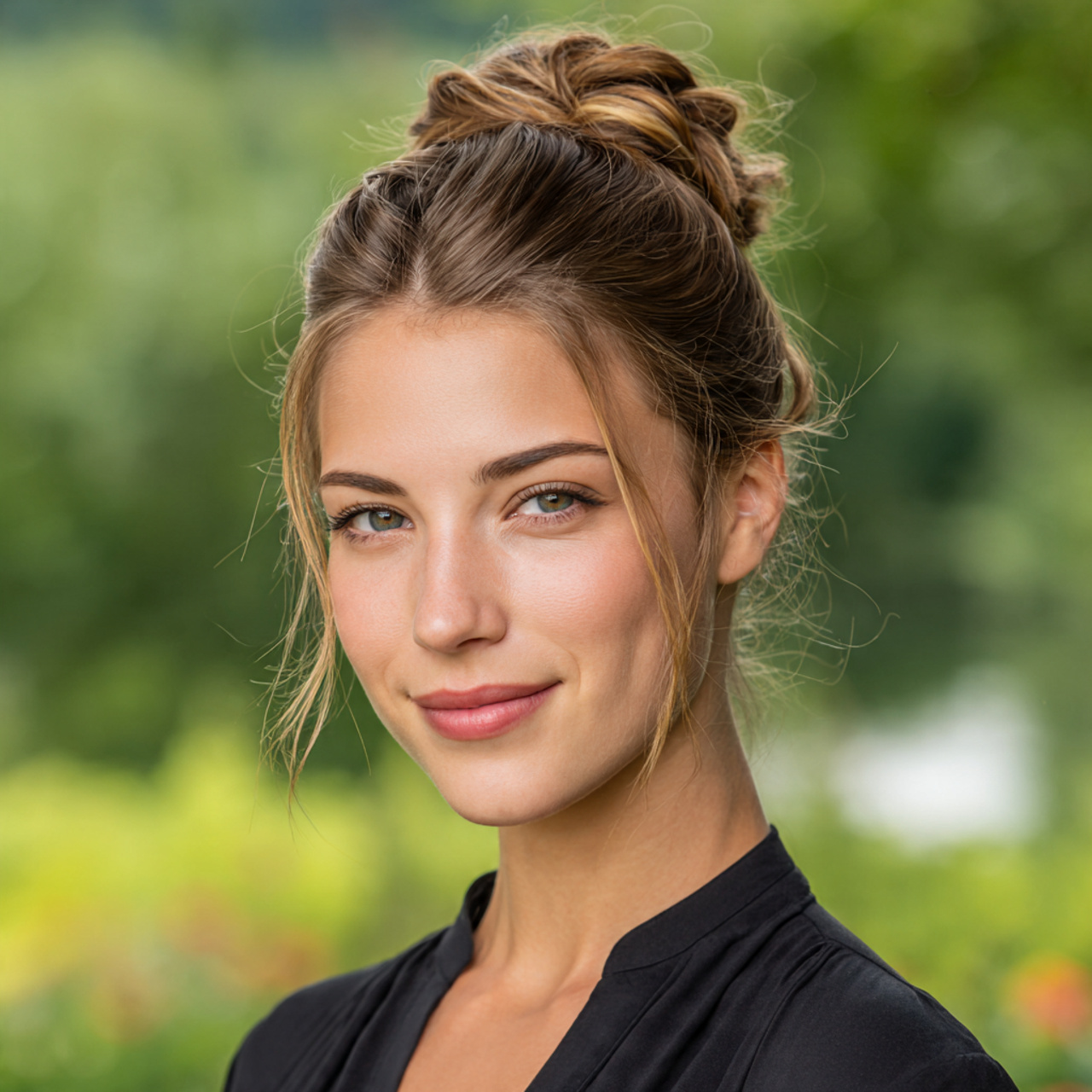 Wedding Updos for Medium Hair: 12 Elegant & Practical Styles 8 an attractive and good looking women with pulled through