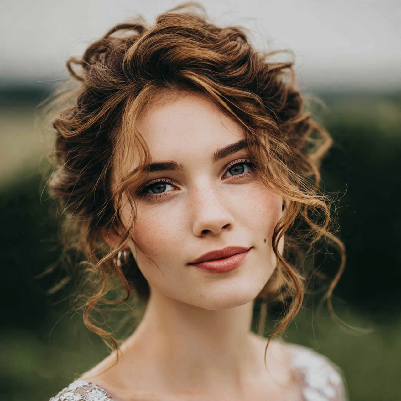 an attractive and good looking women with sideswept 1