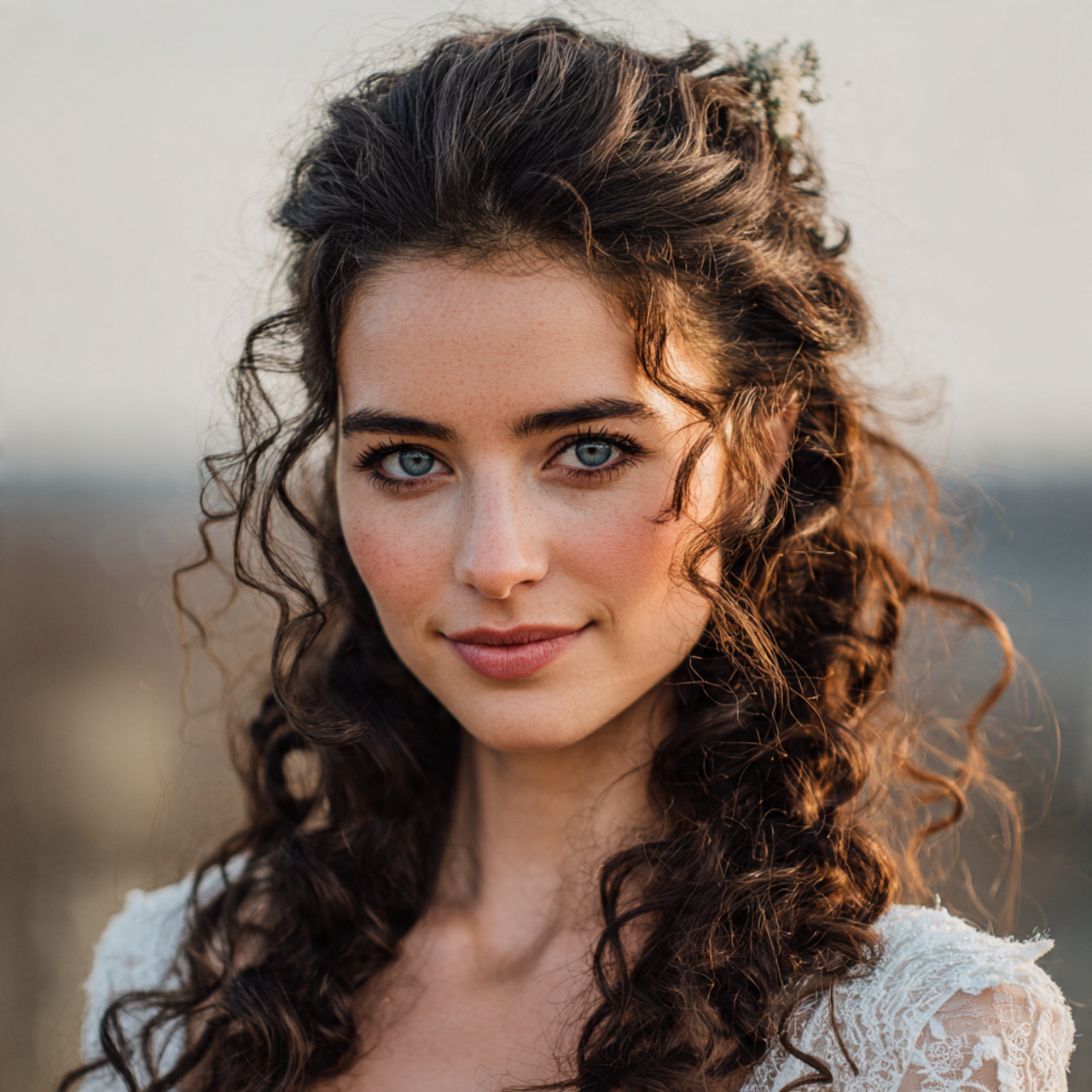 an attractive and good looking women with the 12