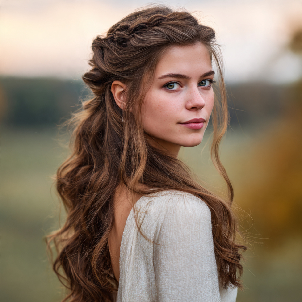 an attractive and good looking women with the 13