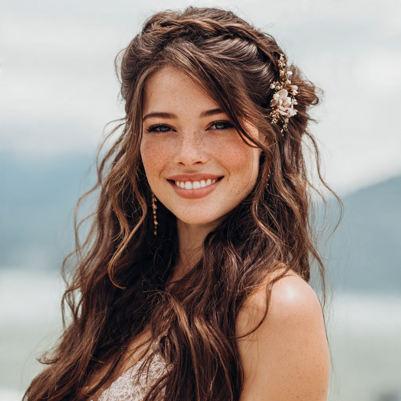 an attractive and good looking women with the 7