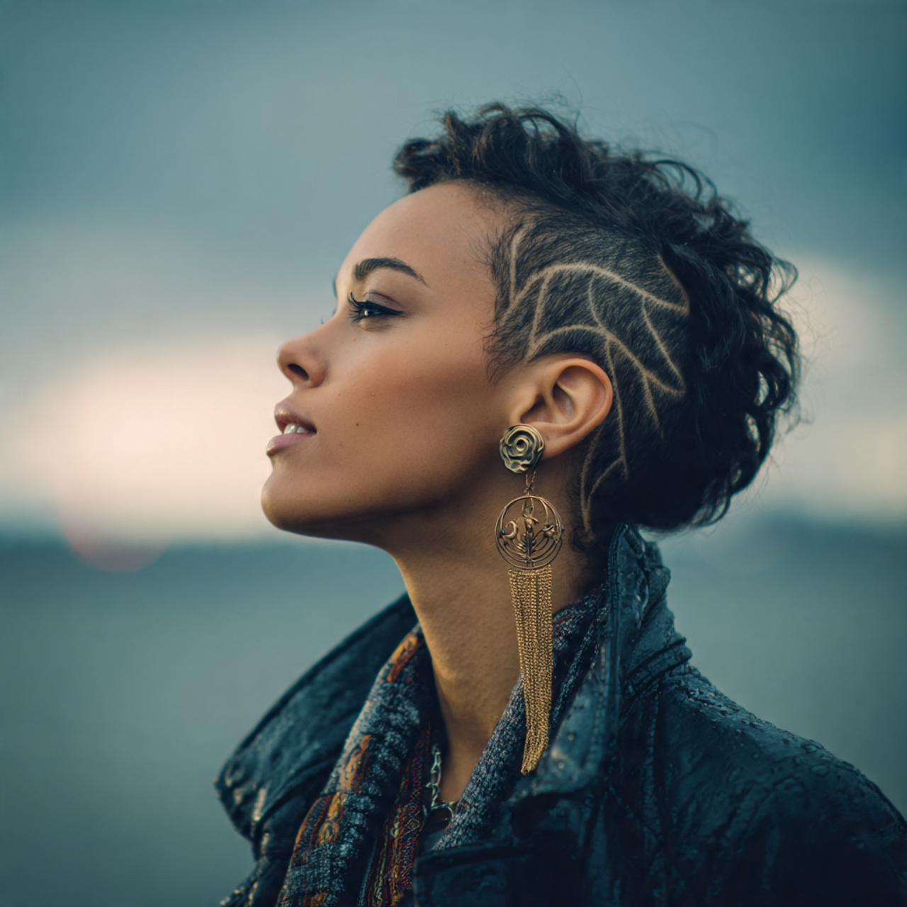 25 Ultimate Halloween Hair Ideas: Best Transformations 10 an attractive lady with sleek web pattern