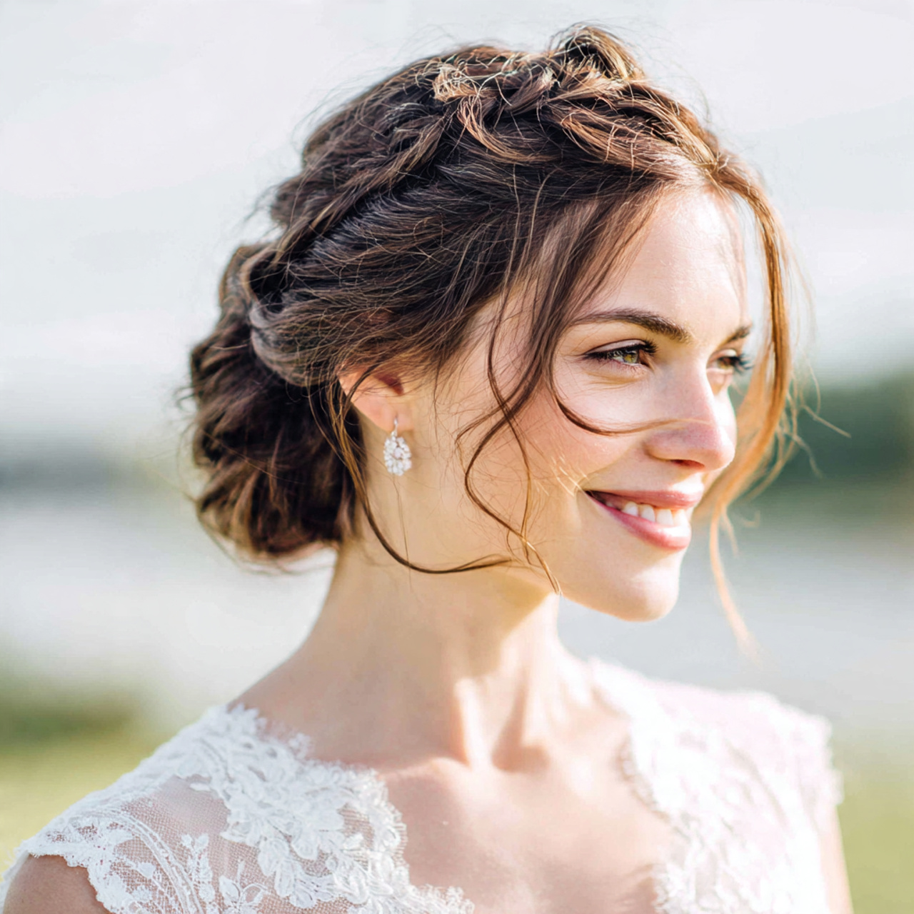 15 Wedding Hair Ideas for Brides That Look Beautiful and Last All Day 5 an attractive women with braided low bun