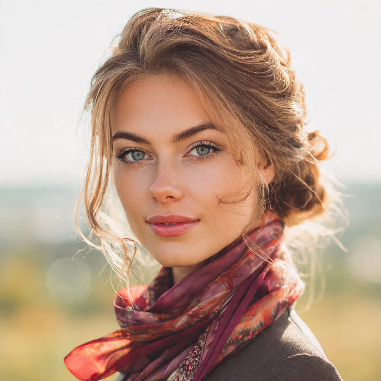 an attractive women with the low bun 2