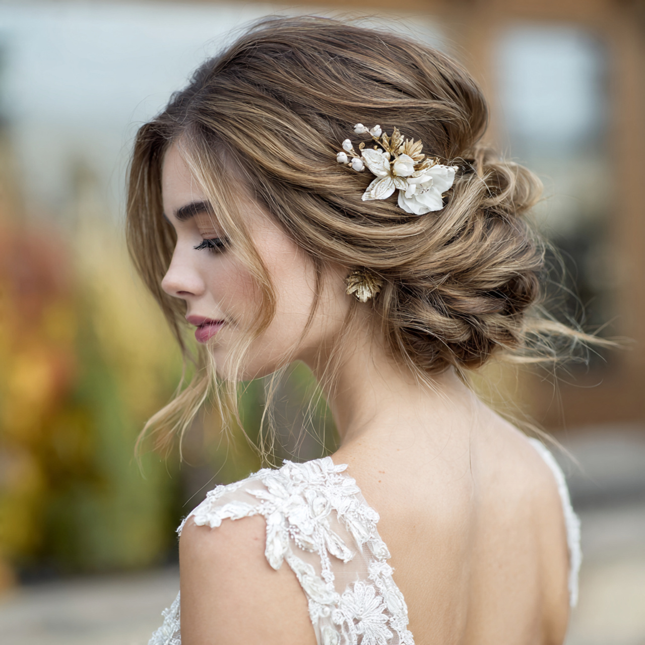 an attractive women with the side low