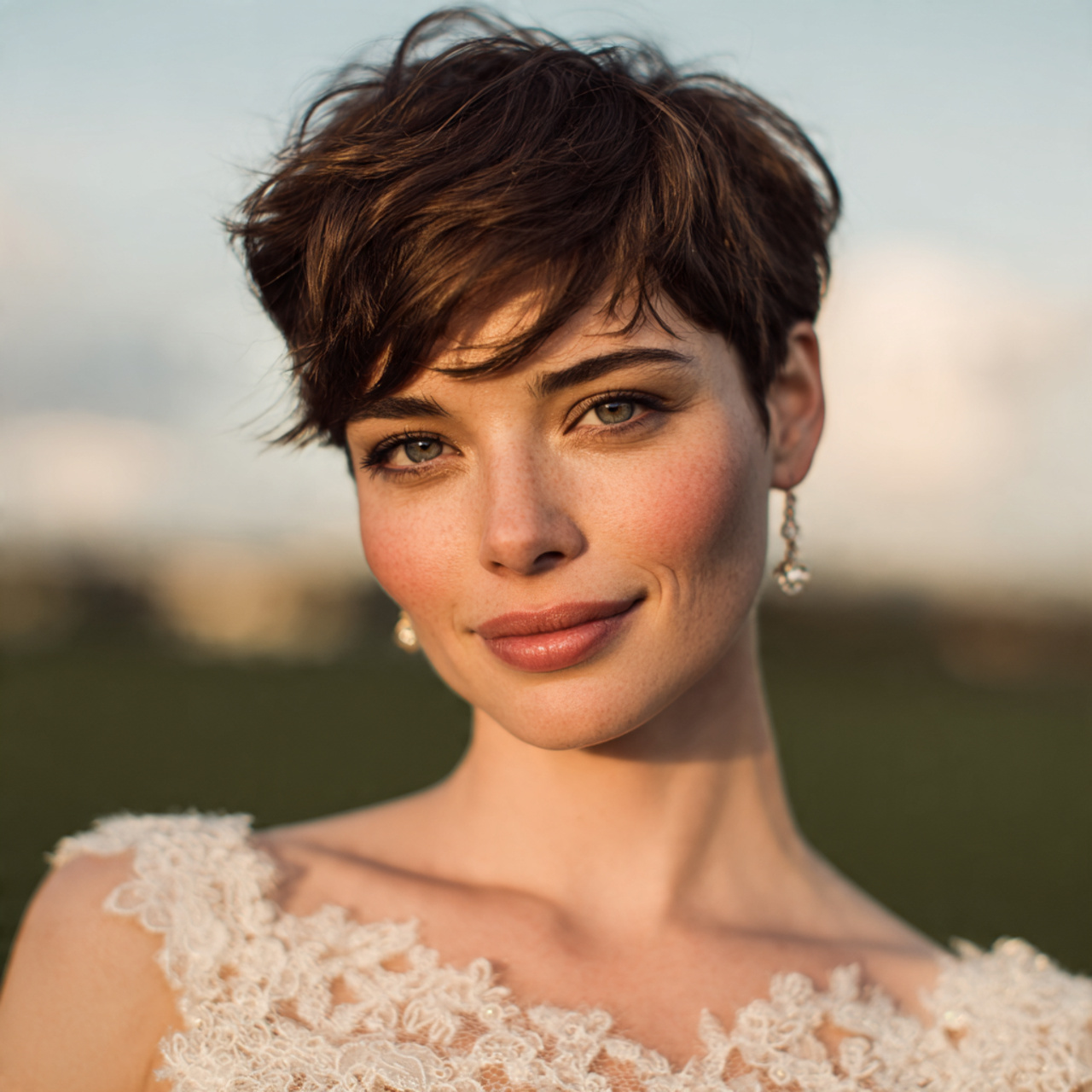 an attractive women with the soft undercut