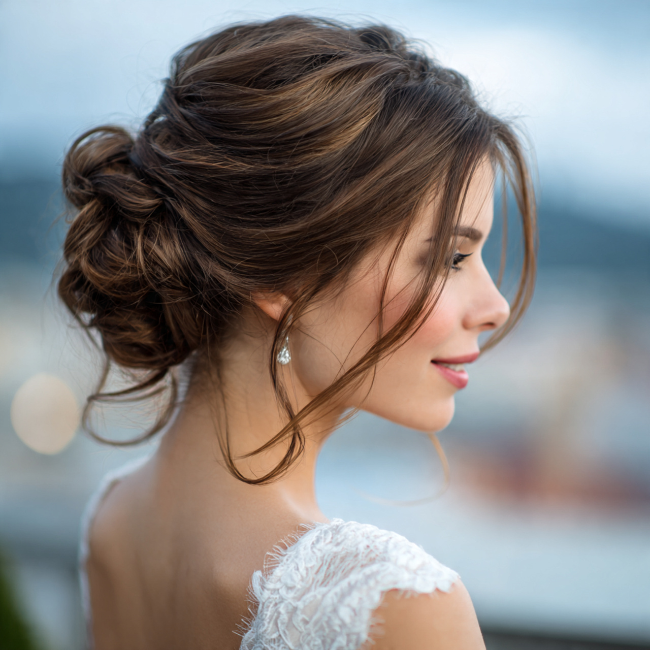 an attractive women with the wrapped low