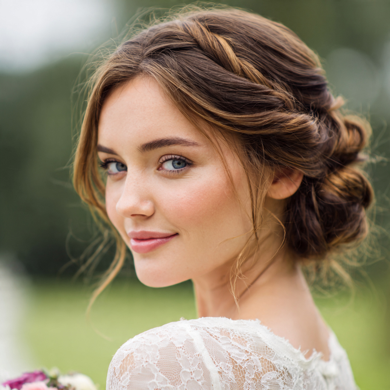 15 Wedding Hair Ideas for Brides That Look Beautiful and Last All Day 12 an attractive women with twisted updo wedding