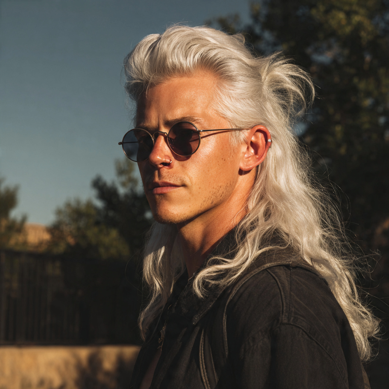 Mullet Wolf Cut: 20 Bold Ideas to Redefine Your Edge 9 attractive men with bleached wolf mullet for