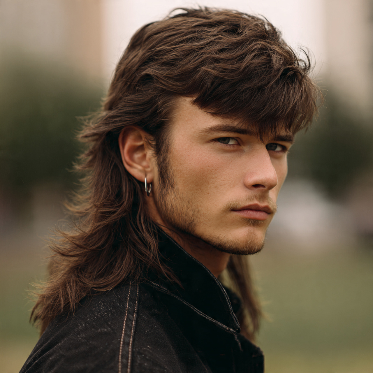 Mullet Wolf Cut: 20 Bold Ideas to Redefine Your Edge 6 attractive men with blunt bangs wolf mullet