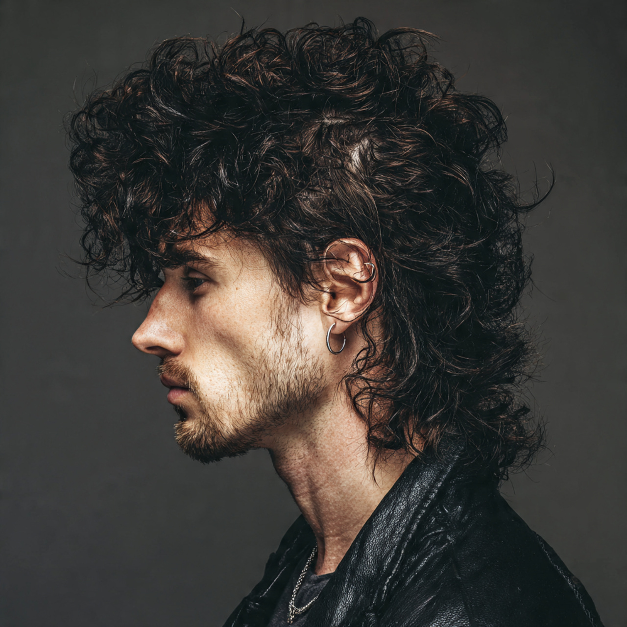 Mullet Wolf Cut: 20 Bold Ideas to Redefine Your Edge 3 attractive men with curly mullet wolf cut