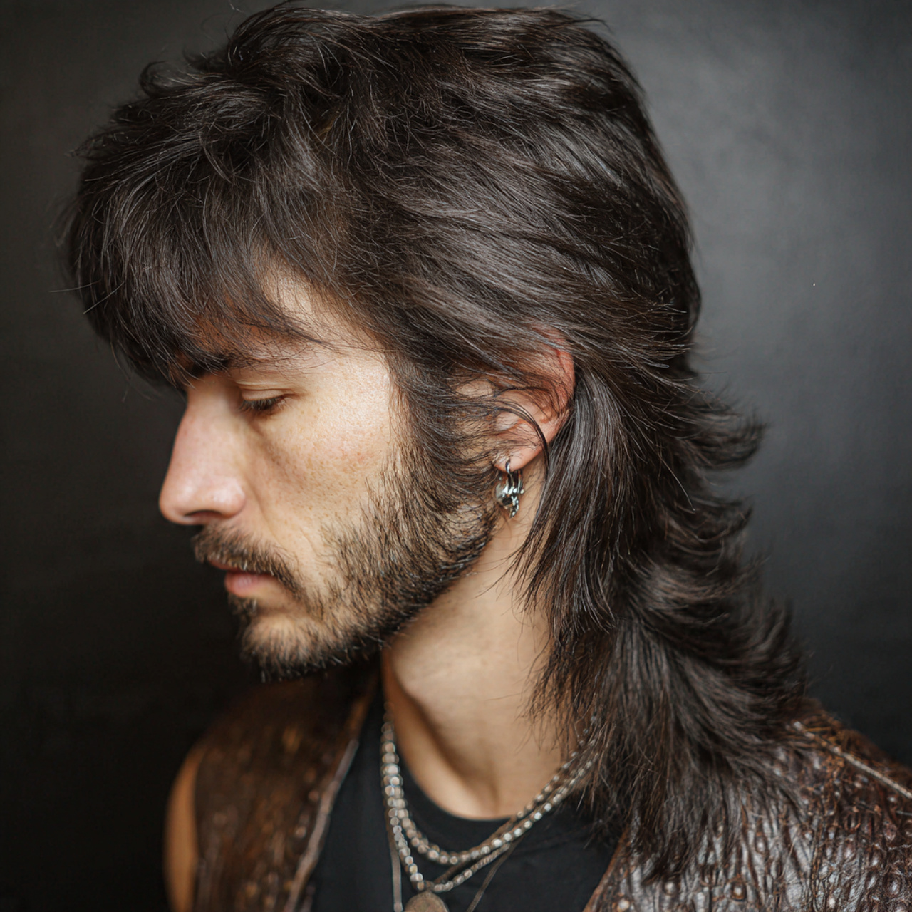 Mullet Wolf Cut: 20 Bold Ideas to Redefine Your Edge 4 attractive men with layered wolf mullet with