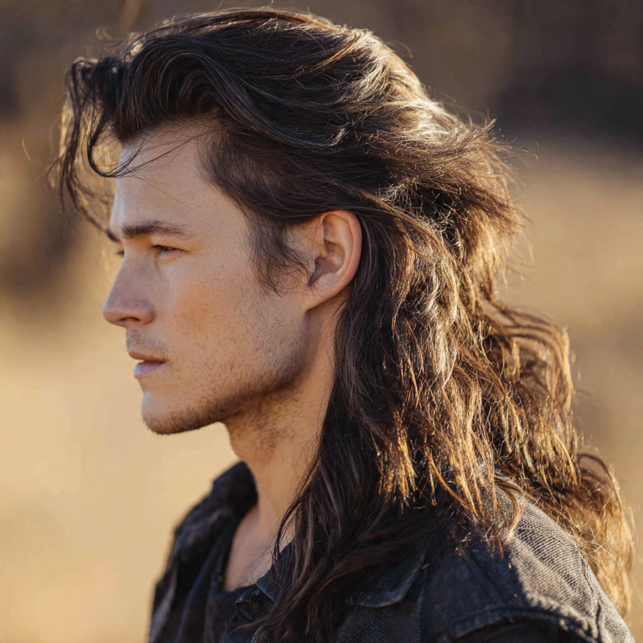 Mullet Wolf Cut: 20 Bold Ideas to Redefine Your Edge 13 attractive men with long wolf mullet for