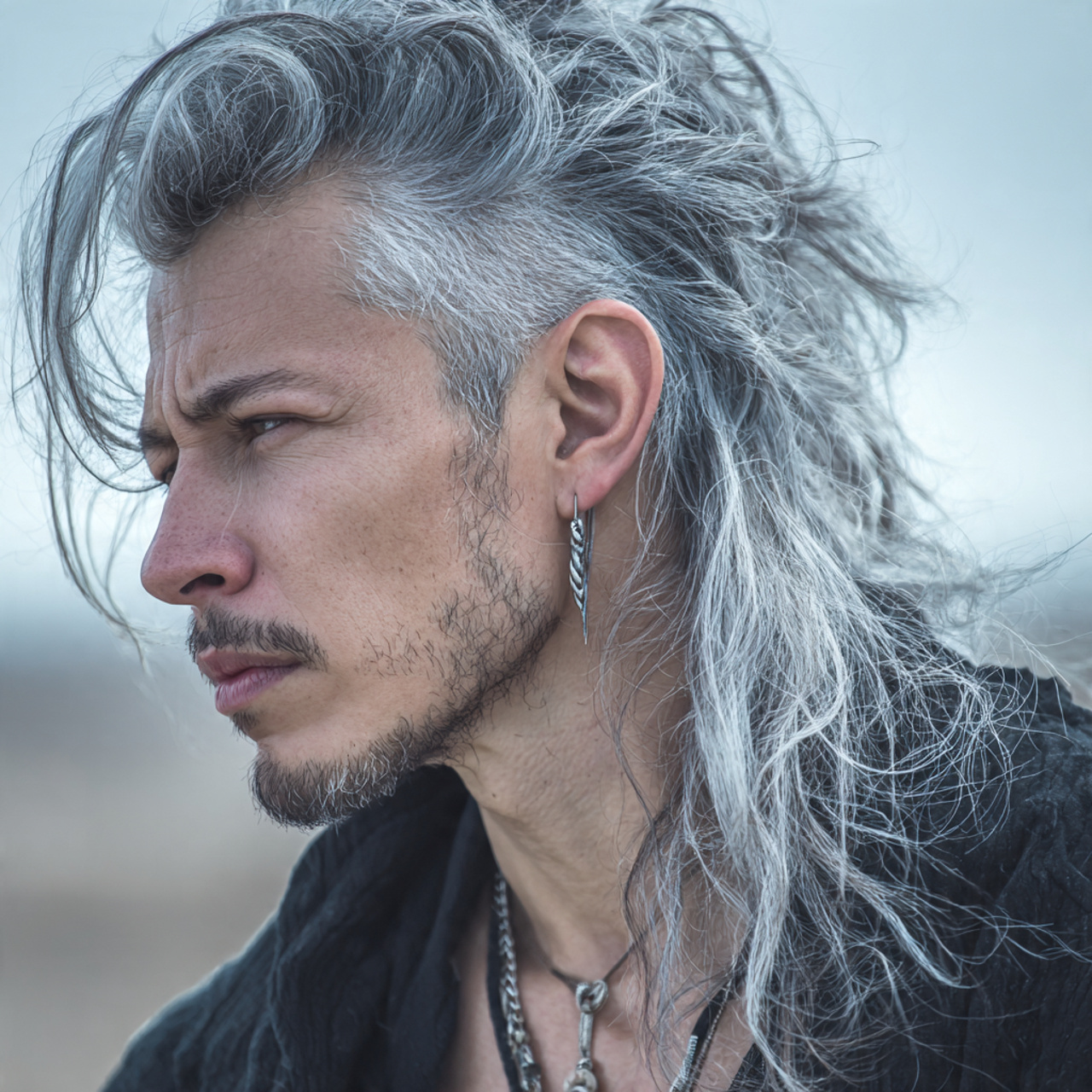 Mullet Wolf Cut: 20 Bold Ideas to Redefine Your Edge 20 attractive men with platinum wolf mullet for