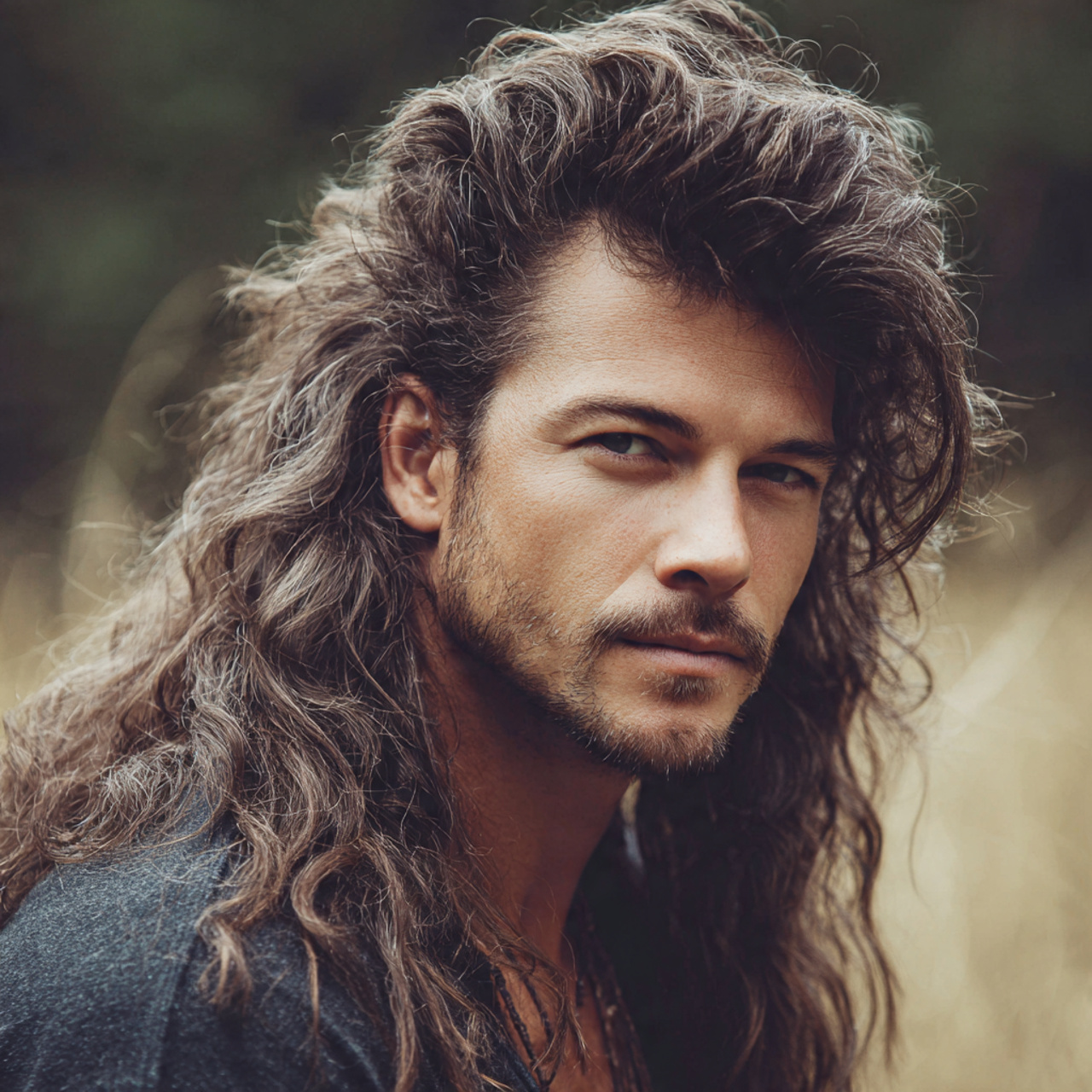 Mullet Wolf Cut: 20 Bold Ideas to Redefine Your Edge 10 attractive men with voluminous wolf mullet for