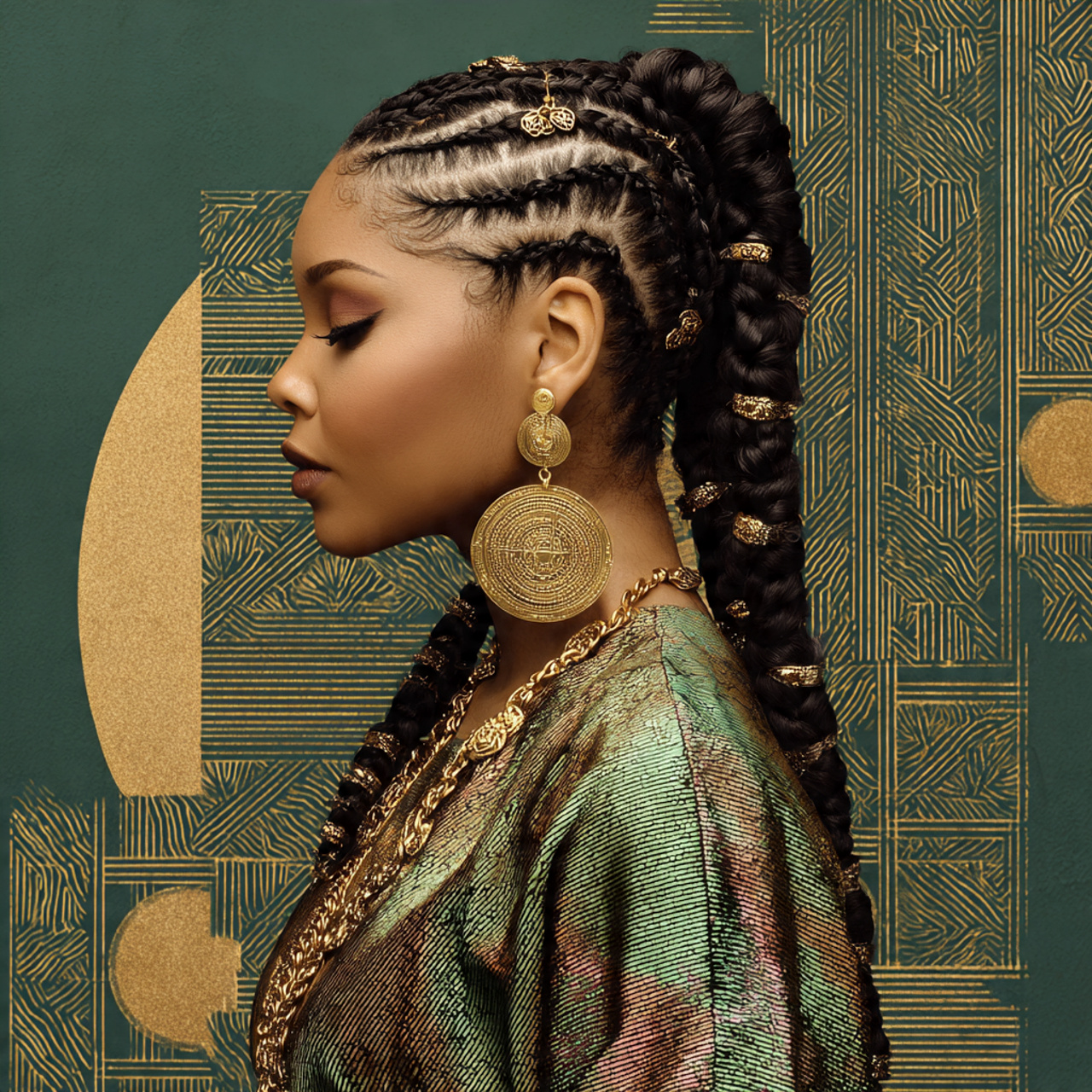 goddess cornrows with twisted ends with beautiful