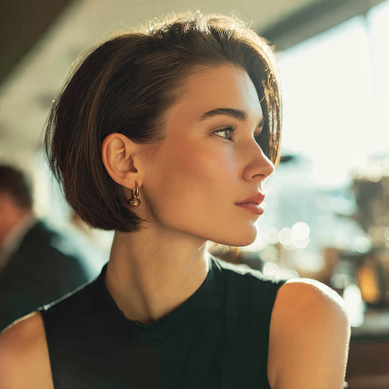 natural daylight lifestyle photo of a woman