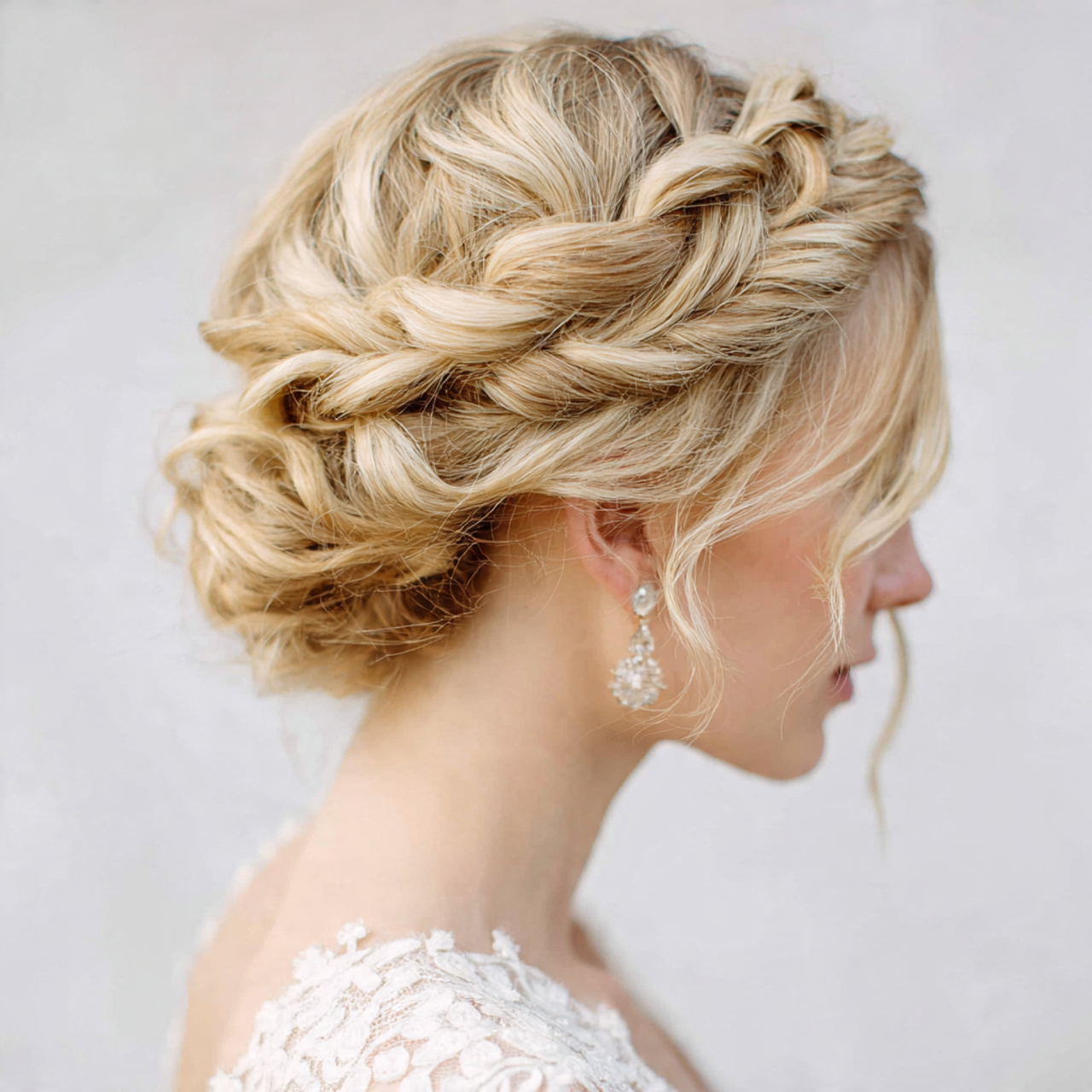 14 Romantic Wedding Hair to Make Your Day Most Memorable 4 romantic wedding braided halo updo
