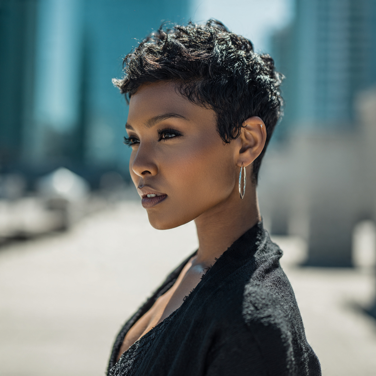 soft tapered back high realism full body image