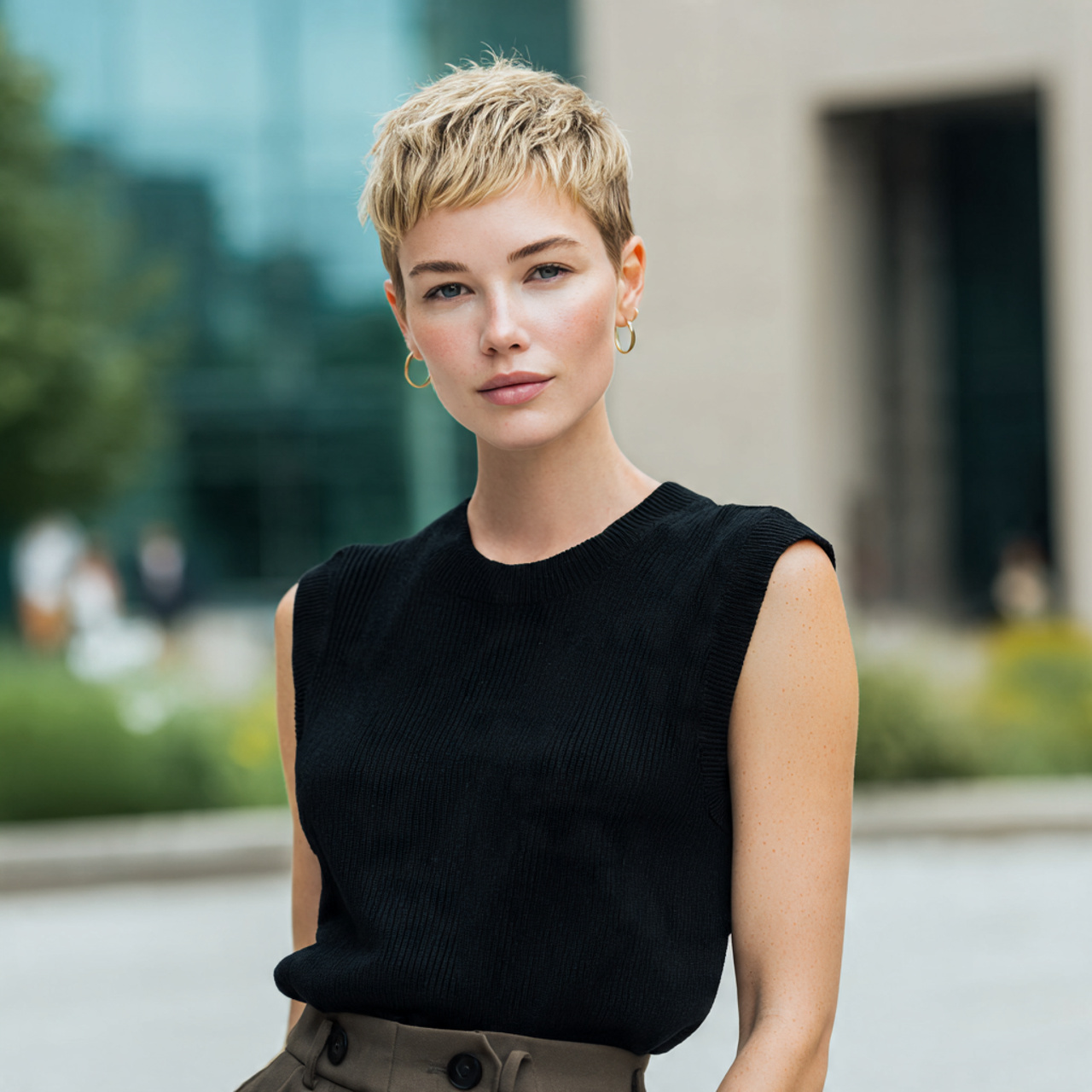 20 Best Trendy Summer Haircuts for Short, Medium, Long Hair 17 tapered short crop high realism full body urban