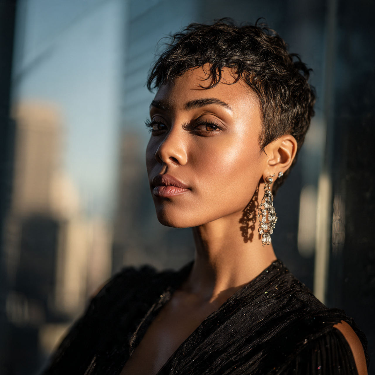 ultra realistic full body portrait of a black woman 1