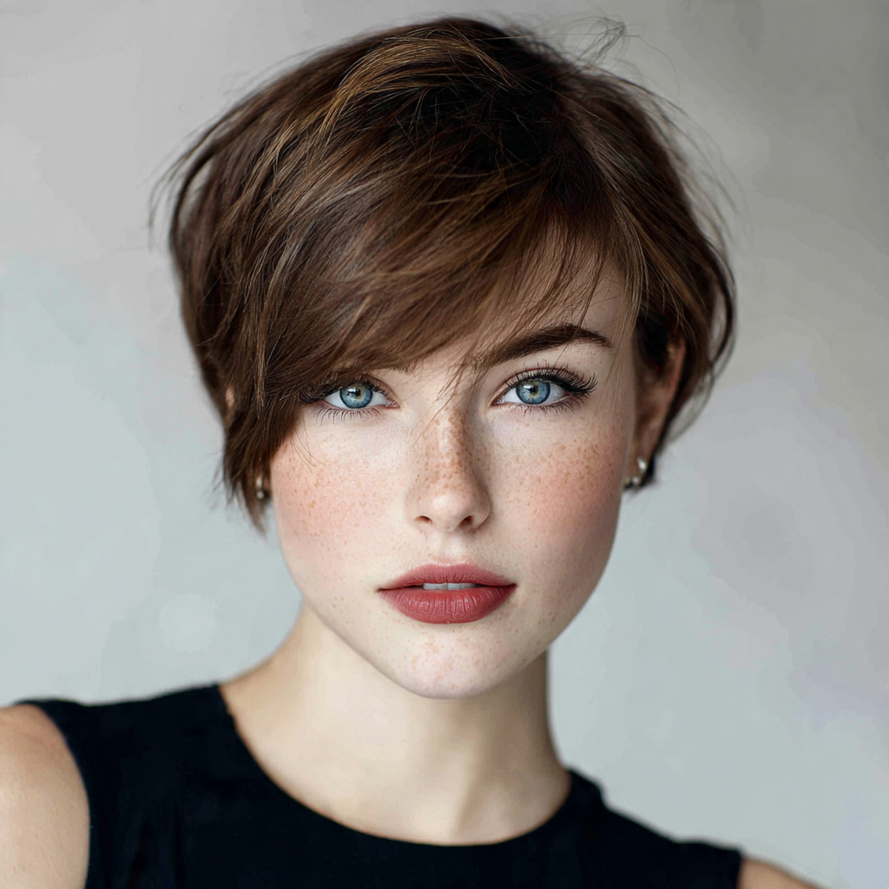 14 Hush Cut Short: Soft, Modern, and Effortlessly Stylish 11 an attractive women with face framing hush cut sho