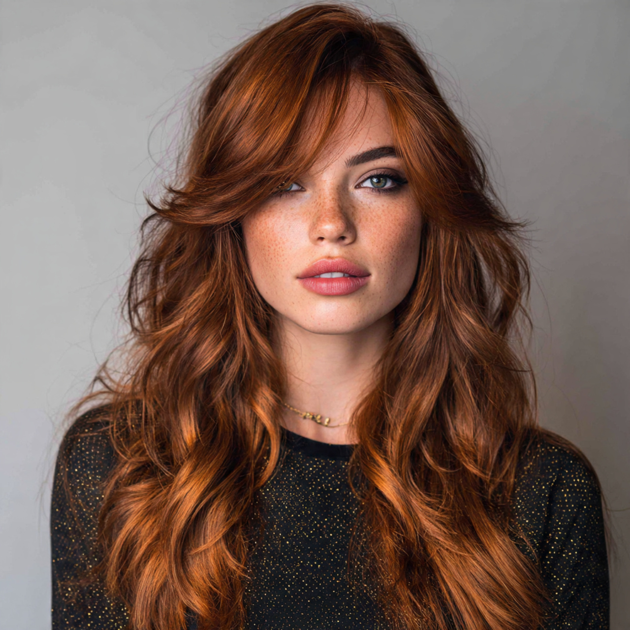 12 Hush Cut: Soft, Layered Hair Trend That Looks Effortless and Modern 3 an attractive women with long flowing hush cut