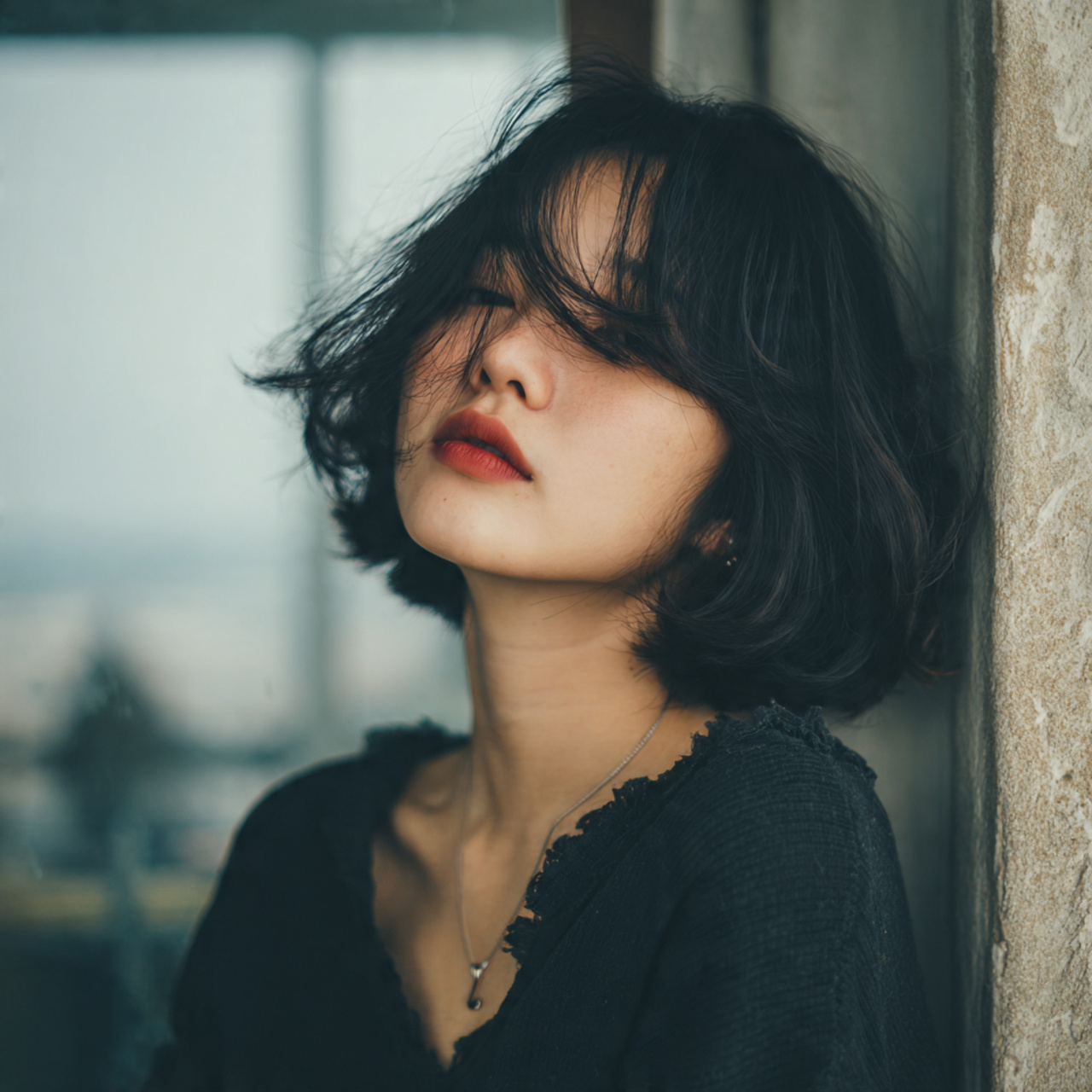 15 Soft & Trendy Hush Cut Hair Medium Ideas for Modern Style 8 an attractive women with outdoor view having mediu 4