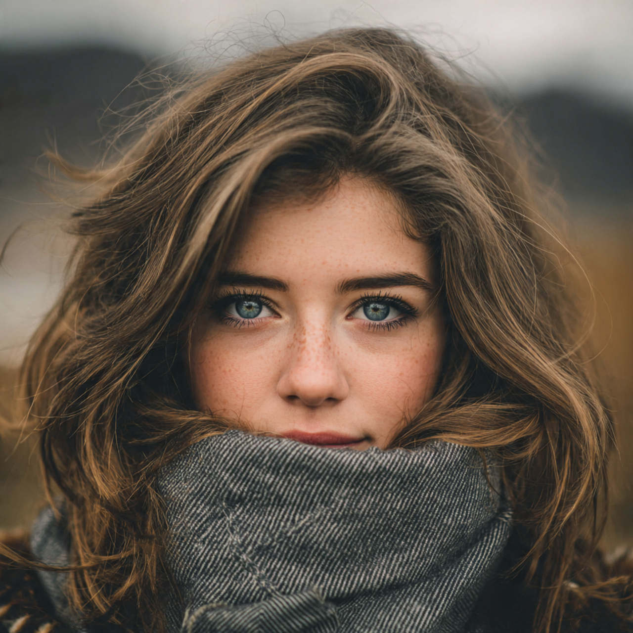 an attractive women with outdoor view having soft 1