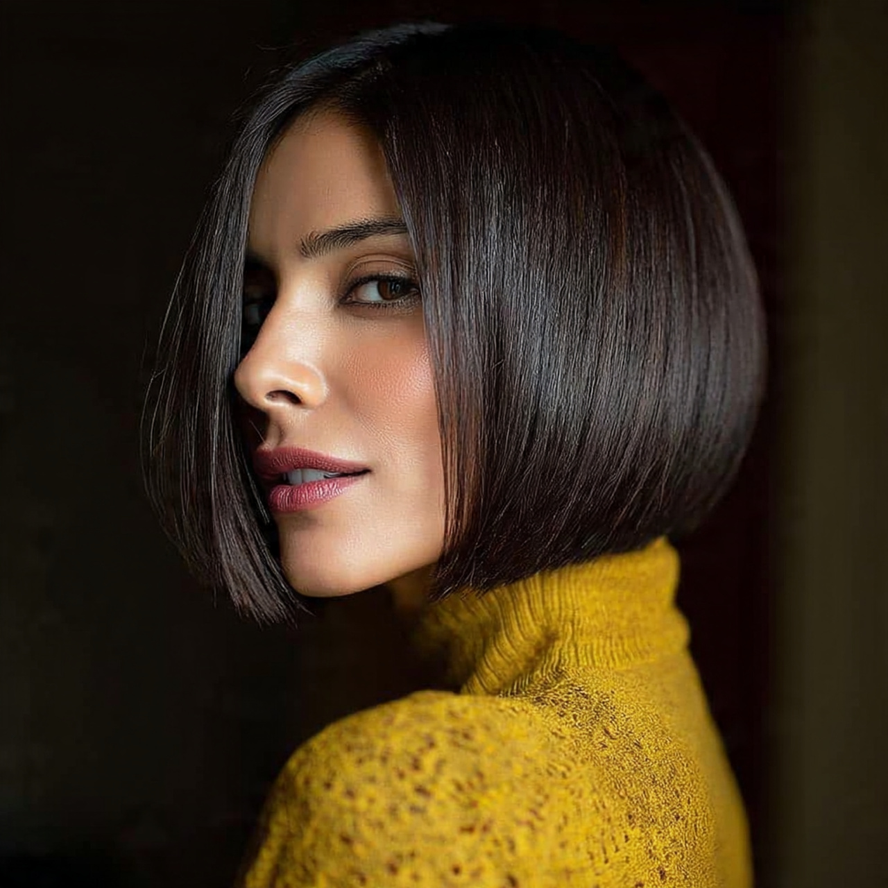 14 Hush Cut Short: Soft, Modern, and Effortlessly Stylish 10 an attractive women with sleek straight hush cut