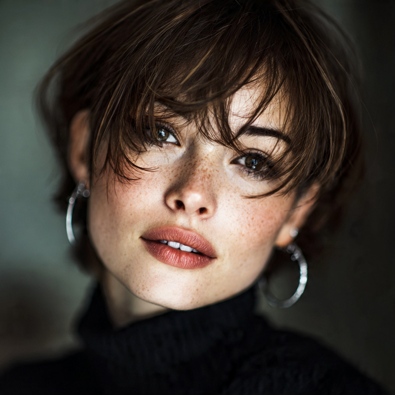 12 Hush Cut: Soft, Layered Hair Trend That Looks Effortless and Modern 1 an attractive women with soft face framing hush cu