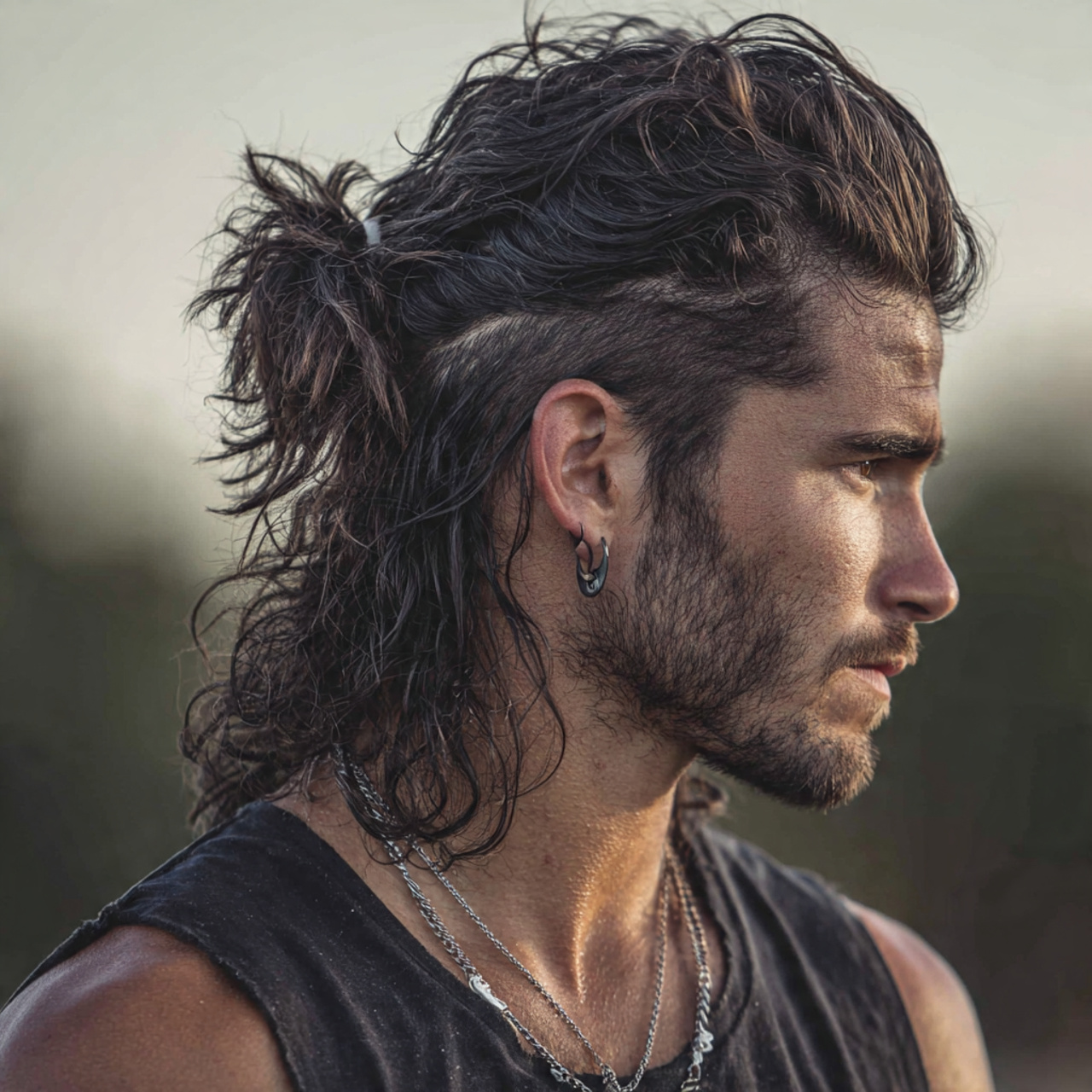 Mullet Hairstyle Mens: 14 Modern Styles and Styling Tips 8 an attractive men having high fade mullet